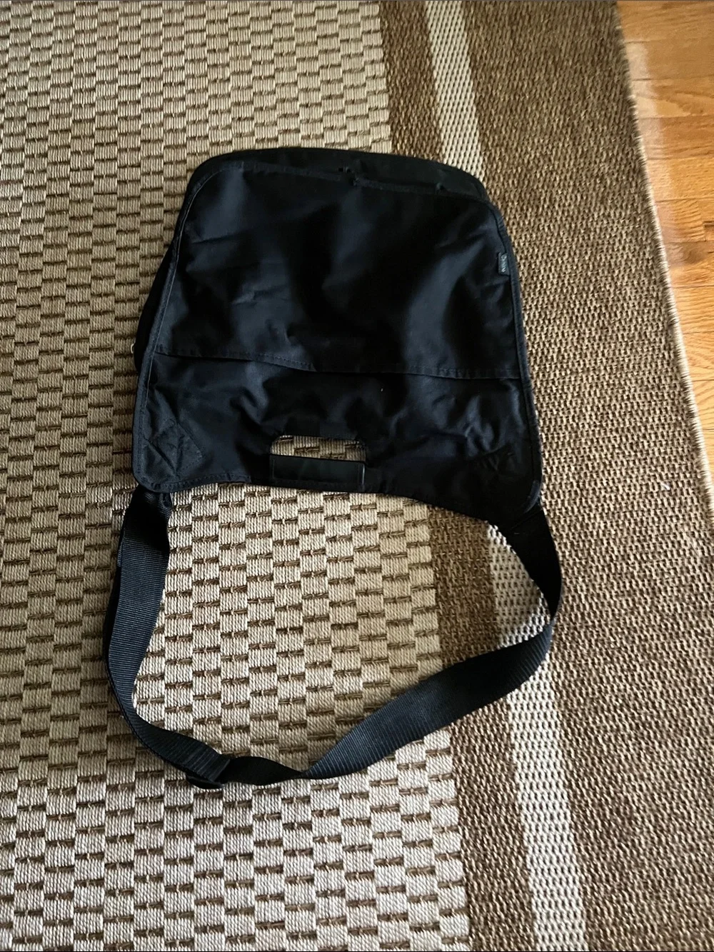 Saint Louis University Black Canvas Crossbody Messenger Bag